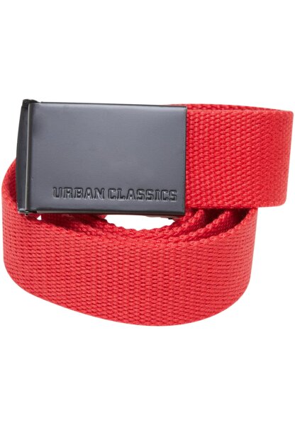 Urban Classics Canvas Belt cityred/black one size