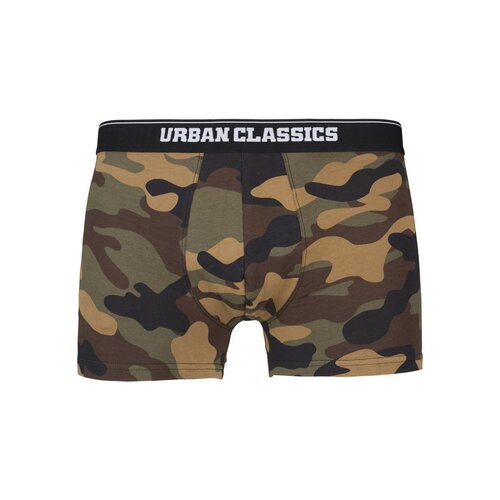 Urban Classics 2-Pack Camo Boxer Shorts woodcamo + darkcamo 5XL
