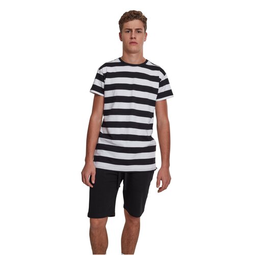 Urban Classics Block Stripe Tee blk/wht XXL