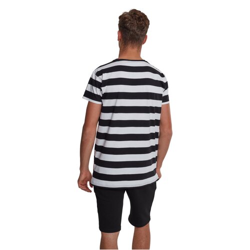 Urban Classics Block Stripe Tee blk/wht XXL