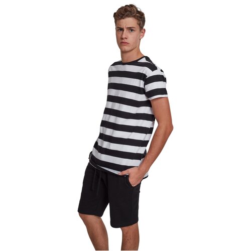 Urban Classics Block Stripe Tee blk/wht XXL