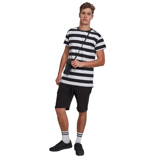 Urban Classics Block Stripe Tee blk/wht XXL