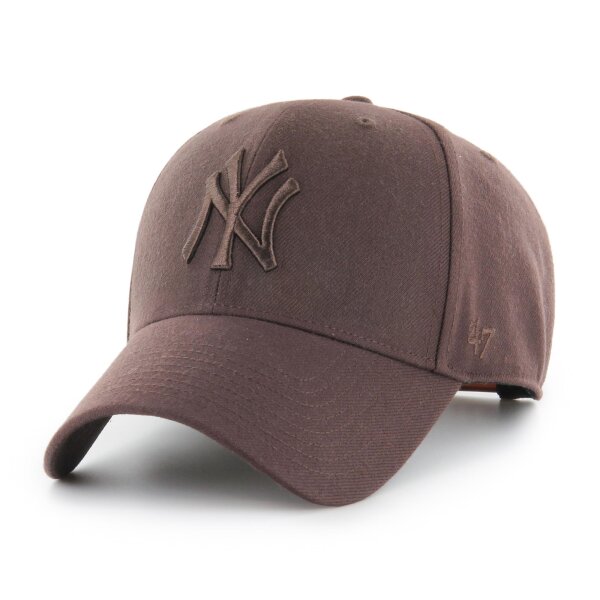 47 Brand Cap MLB New York Yankees MVP Snapback 47 MVP Brown