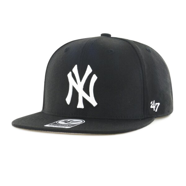 47 Brand MLB New York Yankees No Shot Cap 47 CAPTAIN Black (BK)