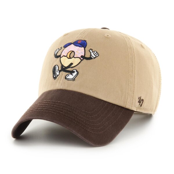 47 Brand Cap MLB New York Mets Khaki Cartoon Icon 47 Clean Up