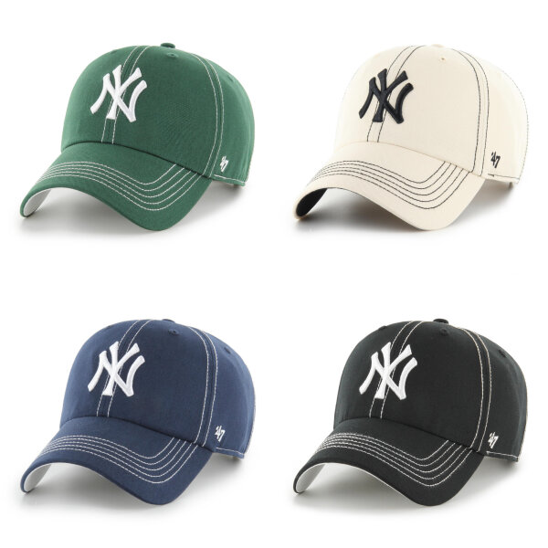 47 Brand Cap MLB New York Yankees Contrast Stitch 47 CLEAN UP