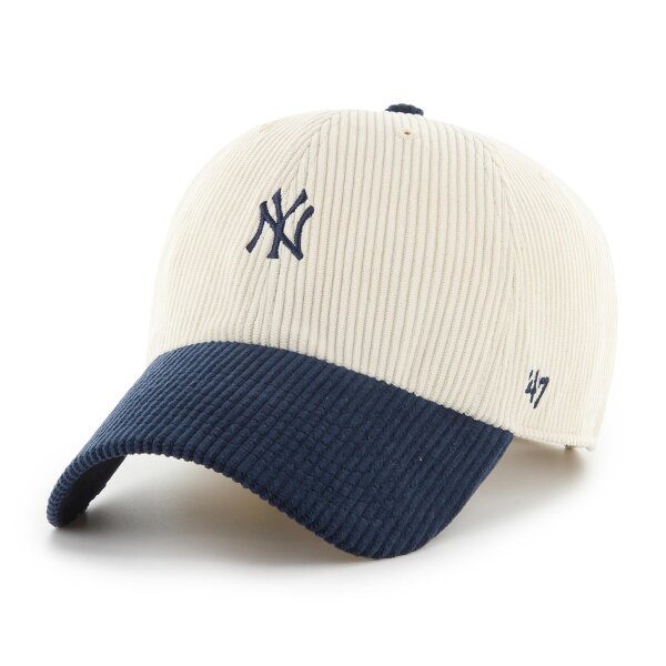47 Brand Cap MLB New York Yankees Cord Base Runner TT 47 CLEAN UP Natural (NTA)