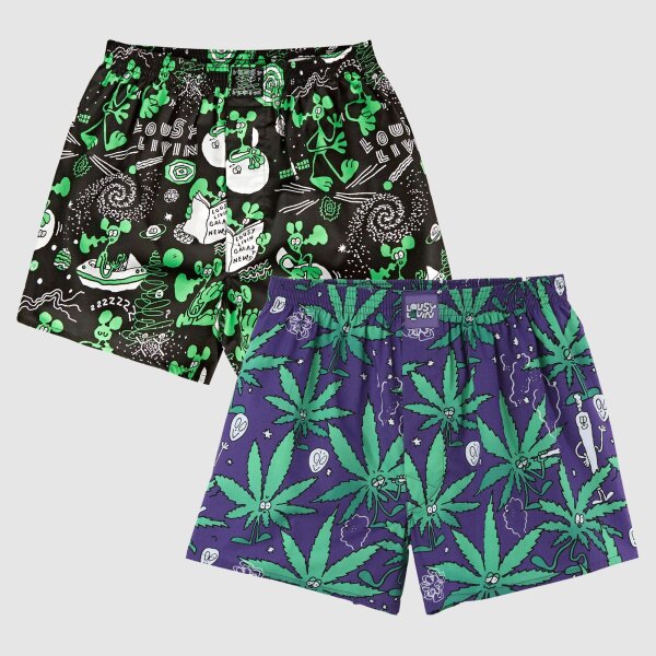 Lousy Livin 2Pack Boxershorts OuterSpace & Weedy