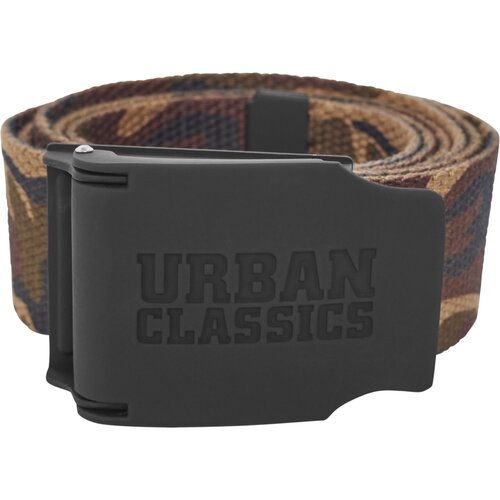 Urban Classics Woven Belt Rubbered Touch UC wood camo 120cm