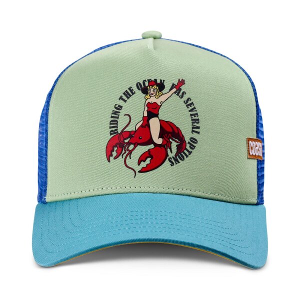 Coastal  HFT Trucker Cap Cowgirl Option "olive/blue"