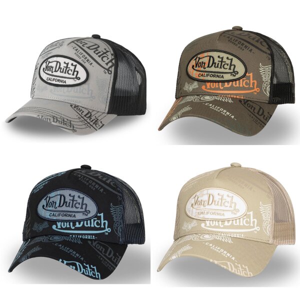 Von Dutch Originals Trucker Cap - CALIFORNIA ALLOVER Mesh