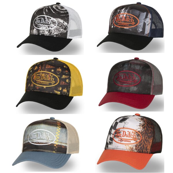 Von Dutch Originals Trucker Cap - CALIFORNIA Motor Skull Rock USA Racing Vintage