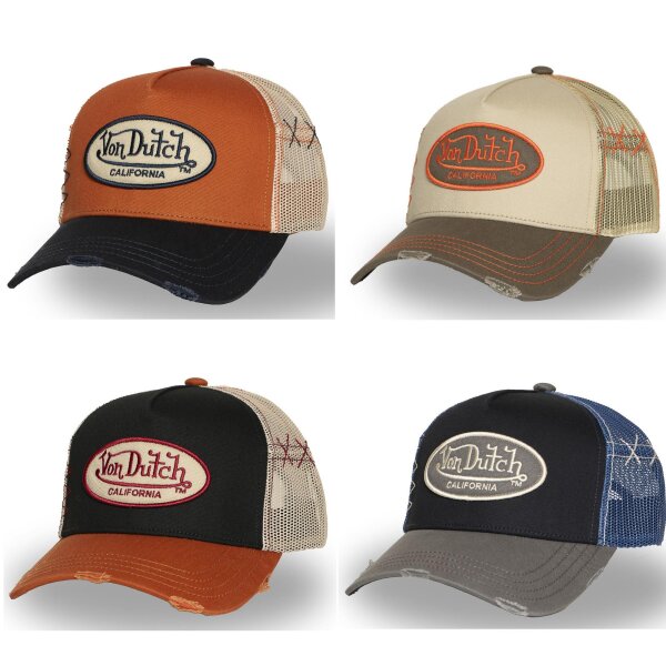 Von Dutch Originals Trucker Cap - CALIFORNIA TWILL Used Effect