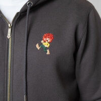 Bavarian Caps Zipper "Grantig by nature" - dunkelgrau