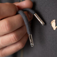 Bavarian Caps Zipper "Grantig by nature" - dunkelgrau