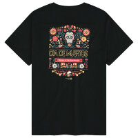 Bavarian Caps T-Shirt "Dia de muertos" - schwarz