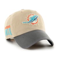 47 Brand NFL Cap Miami Dolphins Ashfield 47 CLEAN UP Khaki