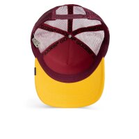 Goorin Bros. The Real Talk Owl Trucker Cap - DESIRE / BEAM - Maroon Red Yellow