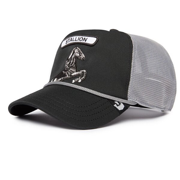 Goorin Bros. GB2 Stallion - THE ROCKER - RELAXED Trucker Cap Black/Grey