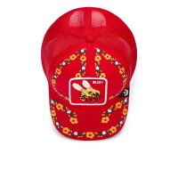 Goorin Bros. Trucker Cap - Smell the Flowers - Flora Fauna Red