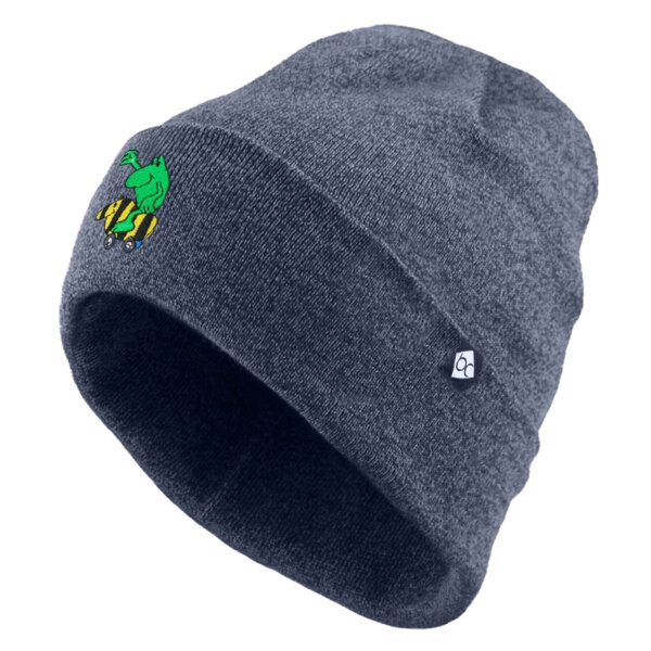 Bavarian Caps Stick-Haum "Janosch: Tigerententaxi" - blaugrau