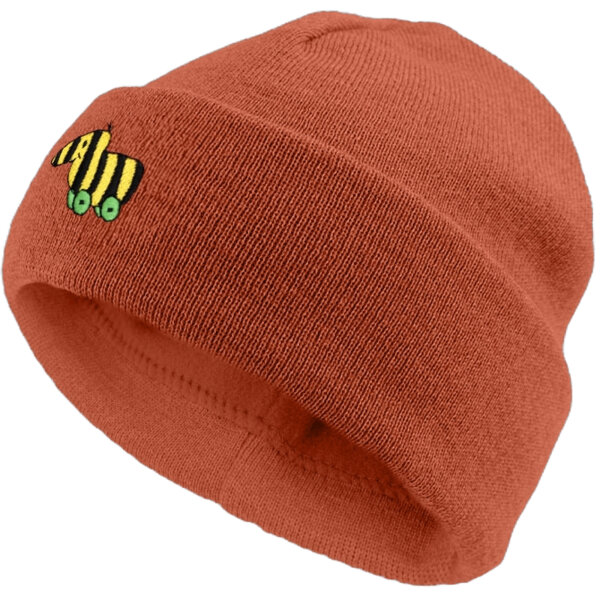 Bavarian Caps Kinder Stick-Haum "Janosch: Tigerente" - rostorange