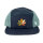 Bavarian Caps  "Kastanienlaub" - blaugrün (5-Panel Hat)