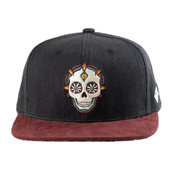 Bavarian Caps  "Dia de muertos" - schwarz (Snapback Kappe)
