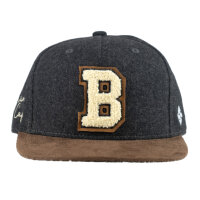 Bavarian Caps "B" - dunkelgrau (Snapback Kappe)