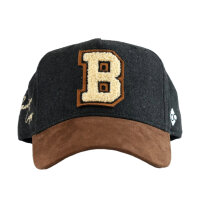 Bavarian Caps "B" - dunkelgrau (Curved)