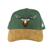 Bavarian Caps "Waldhirsch" - dunkelgrün...