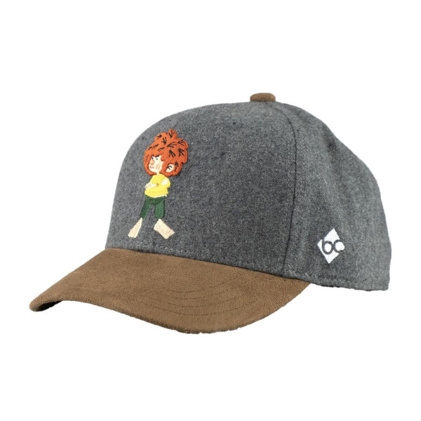 Bavarian Caps "Grantig by nature" - dunkelgrau (Kinder Curved Kappe) V2