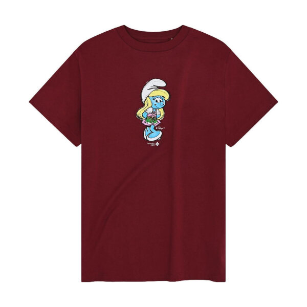 Bavarian Caps Damen T-Shirt "Schlumpfine" - dunkelrot