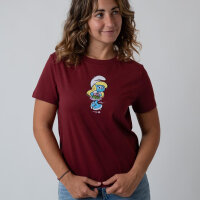 Bavarian Caps Damen T-Shirt "Schlumpfine" - dunkelrot