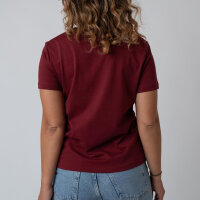 Bavarian Caps Damen T-Shirt "Schlumpfine" - dunkelrot