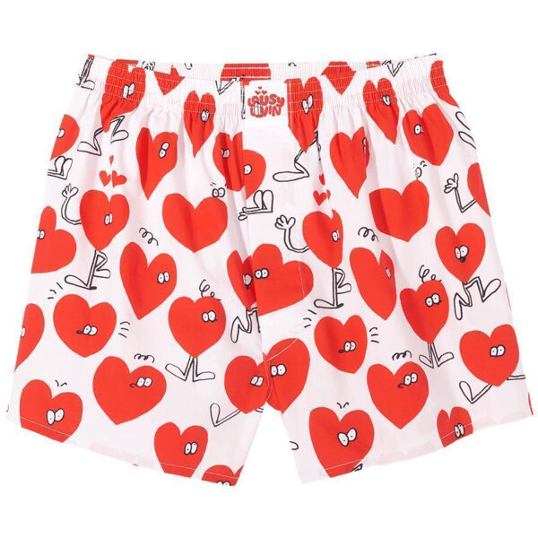 Lousy Livin Boxershorts "Valentines" White XS