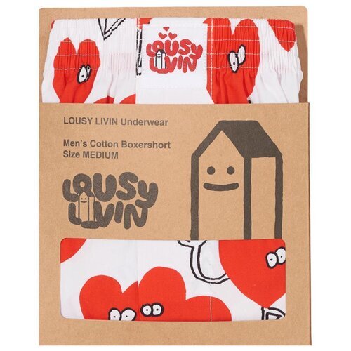 Lousy Livin Boxershorts Valentines White XS