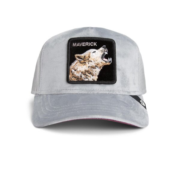 Goorin Bros. Trucker Cap Velour Wolf GLOSS Gray