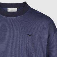 Cleptomanicx Boxy Crewneck Ligull Mini Stripe