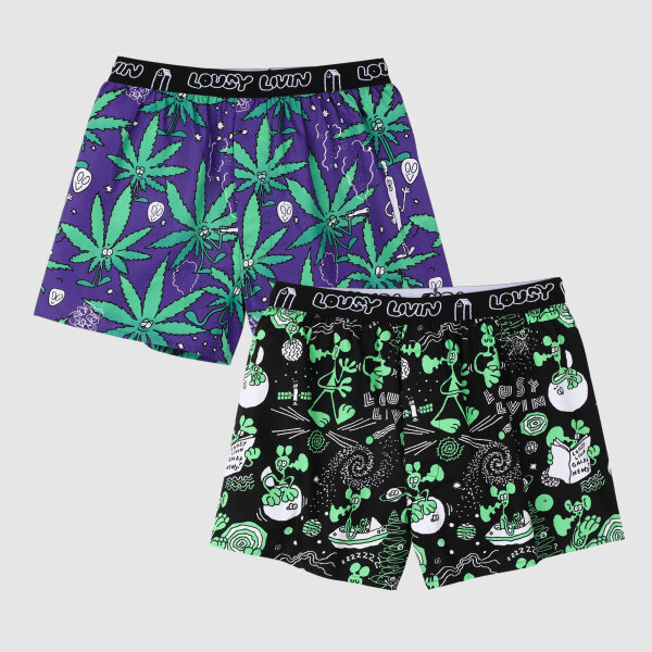 Lousy Livin Boxer Briefs 2-Pack Outer Weedy