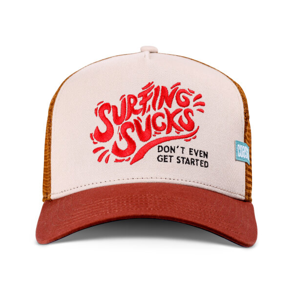 Coastal HFT Surfing S..... Trucker Cap Khaki/Weed