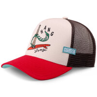 Coastal HFT HangLoose Trucker Cap Creme/Red