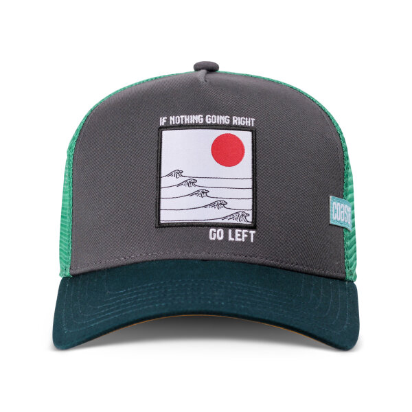 Coastal HFT Go Left Trucker Cap Charcoal/Green