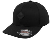Urban Classics Leatherpatch Flexfit Cap blk/blk S/M