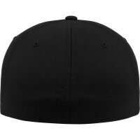 Urban Classics Leatherpatch Flexfit Cap blk/blk S/M