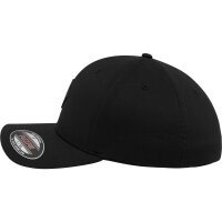 Urban Classics Leatherpatch Flexfit Cap blk/blk S/M