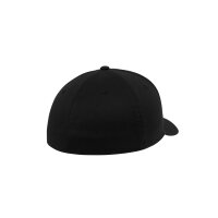 Urban Classics Leatherpatch Flexfit Cap blk/blk S/M