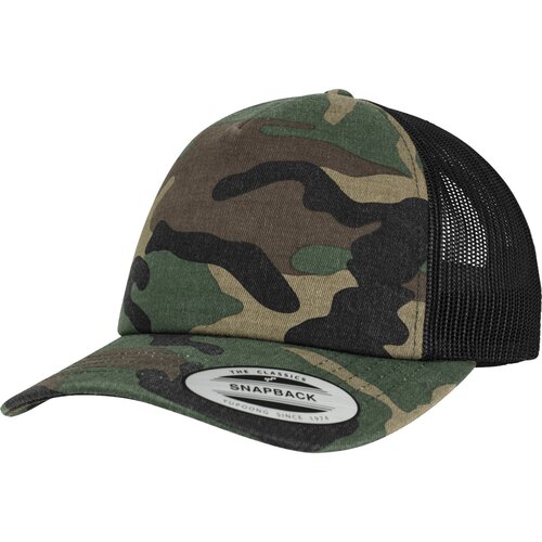 Yupoong Camo Trucker Cap woodcamo/blk one size