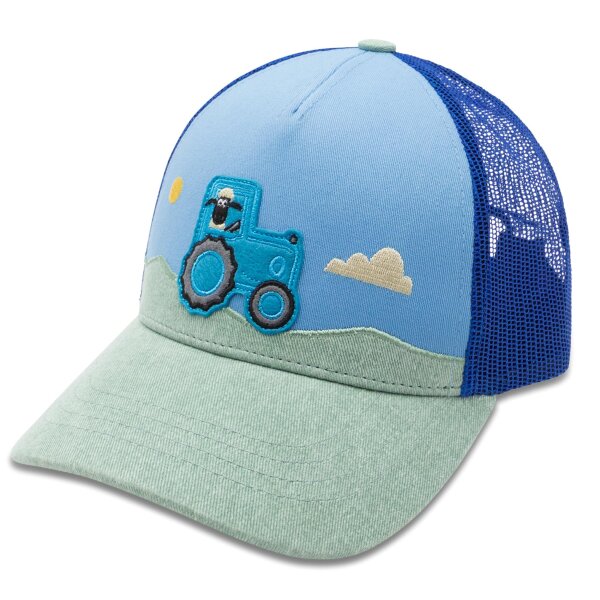 koaa - Shaun das Schaf "Traktor" - Trucker Cap blue/green 3-8 Jahre