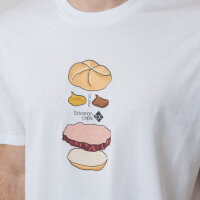 Bavarian Caps T-Shirt "Bavarian Burger" - weiß
